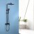 Душевая система Abber Daheim AF8220B, черный матовый