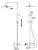 Схема душевой системы Boheme Uno 468 с изливом