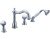 Смеситель на борт ванны Boheme Brillante Ripresa 393, хром