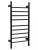 Полотенцесушитель электрический Wonzon&Woghand Bonn WW-AL409-MB 45x90, черный матовый