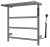 Полотенцесушитель электрический Wonzon&Woghand Bonn WW-AL402-GM 47x50, темный графит