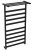 Полотенцесушитель электрический Wonzon&Woghand Frankfurt WW-1029-MB 48x90, черный матовый