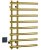 Полотенцесушитель электрический Boheme Uno 722-G 50x80, золото