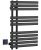 Полотенцесушитель электрический Boheme Venturo 723-B 50x80, черный матовый