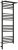 Полотенцесушитель электрический Сунержа Богема 3.0 L с полкой 40x120, тёмный титан муар