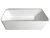 Ванна UNI-FLOW Kube FS324-1700 Gloss White 170x78 из искусственного камня