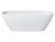 Ванна UNI-FLOW Oval FS307-1750 Gloss White 170x76 из искусственного камня
