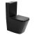 Унитаз-компакт Abber Rechteck AC1210TMB, черный матовый