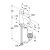 Схема смесителя для раковины Kludi Bozz 38266N076