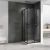 Душевой уголок Abber Schwarzer Diamant AG02100B5 100x100, профиль черный матовый