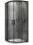 Душевой уголок Abber Schwarzer Diamant AG01090B 90x90, профиль черный