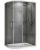 Душевой уголок Abber Schwarzer Diamant AG01180 100x80, профиль хром
