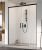 Душевая дверь Radaway Idea Black DWD 170, профиль черный