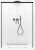 Душевая дверь Radaway Idea Black DWD 170, профиль черный