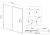 Схема душевой двери Vincea City VDS-5CT120CLB 120x195, профиль черный