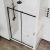 Душевая дверь Vincea City VDS-5CT150CLB 150x195, профиль черный