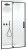 Душевая дверь Wasserkraft Elbe 74P05 120x200, профиль черный
