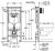 Схема инсталляции Grohe Rapid SL 38775001 с кнопкой