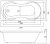 Схема акриловой ванны C-Bath Salus 130x70 CBQ006002, прямоугольная