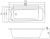 Схема акриловой ванны C-Bath Clio 170x70 CBQ003006, прямоугольная