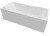 Акриловая ванна C-Bath Kronos 180x80 CBQ013001, прямоугольная