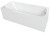 Акриловая ванна C-Bath Saturn 170x75 CBQ012001, прямоугольная