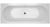 Акриловая ванна C-Bath Cora 170x70 CBQ001001, прямоугольная