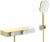 Смеситель для ванны с душем Wonzon&Woghand Shelf WW-B2551-BG, брашированное золото