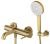 Смеситель для ванны с душем Wonzon&Woghand Stick WW-88639017-BG, брашированное золото