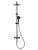 Душевая система Wonzon&Woghand Click WW-N3S962-MB с изливом, черный матовый