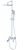 Душевая система Wonzon&Woghand Fit WW-88739009-CR с изливом, хром