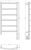 Схема полотенцесушителя Сунержа Галант 3.1 R 40x80