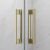 Душевая дверь Radaway Idea DWJ Brushed Gold 100 L, профиль золото