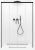 Душевая дверь Radaway Idea Black DWD 140, профиль черный
