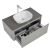 Тумба с раковиной Black & White Universe U915.1000 подвесная