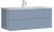 Тумба с раковиной Orka Moonlight 120 подвесная, голубая матовая