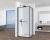 Душевой уголок Black&White S1120-9090GM 90x90, профиль оружейная сталь