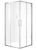 Душевой уголок Black&White Stellar Wind S102-900 90x90, профиль хром