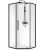 Душевой уголок Black&White Stellar Wind S875-900 90x90, профиль черный