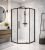 Душевой уголок Black&White Stellar Wind S875-900 90x90, профиль черный