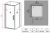 Схема душевого уголка Black&White Stellar Wind S877-900 90x90, профиль черный