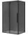 Душевой уголок Black&White Stellar Wind S898-900 120x90, профиль черный, стекло тонированное