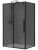 Душевой уголок Black&White Stellar Wind S898-900 120x90, профиль черный, стекло тонированное