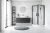 Душевая кабина Black & White G8051GM 90x90 с гидромассажем