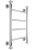 Полотенцесушитель электрический Margaroli Capitelli 2952J5504RNNB 56x83, никель матовый