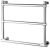 Полотенцесушитель электрический Margaroli Sole 512/3 5124703CRNBL 53x46, хром