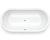 Стальная ванна Bette Lux Oval 3465-000PLUS 170x75 c шумоизоляцией, белая