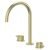 Смеситель для раковины Abber Wasser Kreis 316 AF8108BG-M, золото брашированное