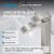 Смеситель для раковины Abber Wasserfall AF8611SP, сталь брашированная