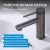 Смеситель для раковины Abber Emotion AF8810NG, оружейная сталь